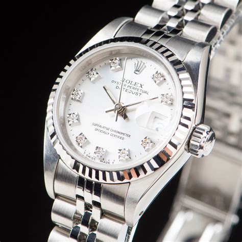 rolex date just steel diamonds|Rolex day date chart.